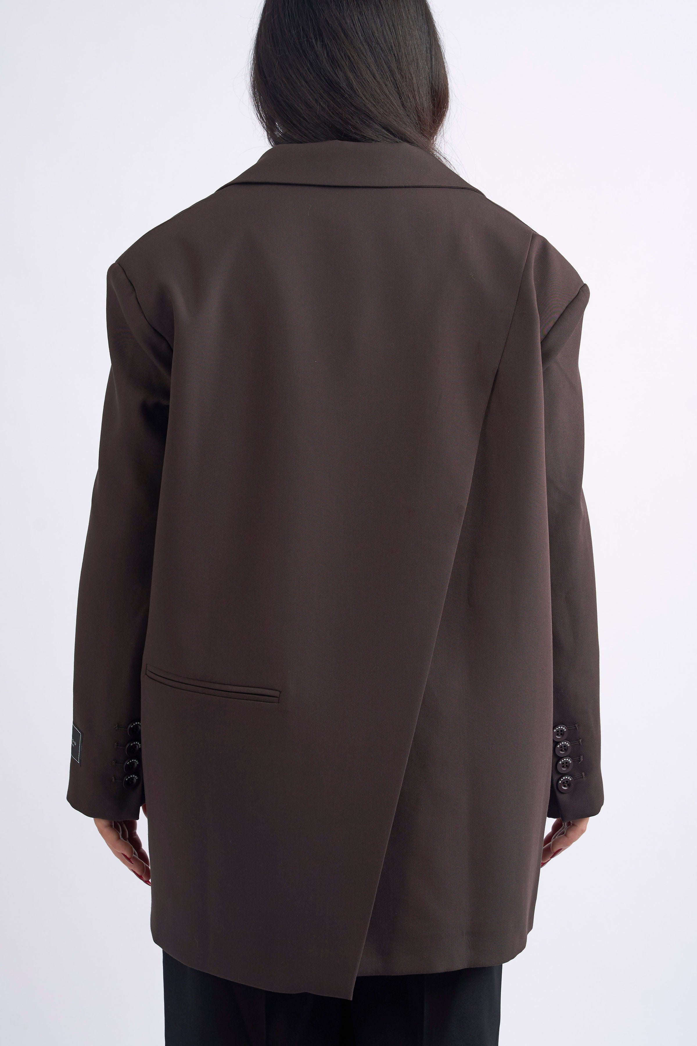 OVERSIZED BLAZER - BROWN