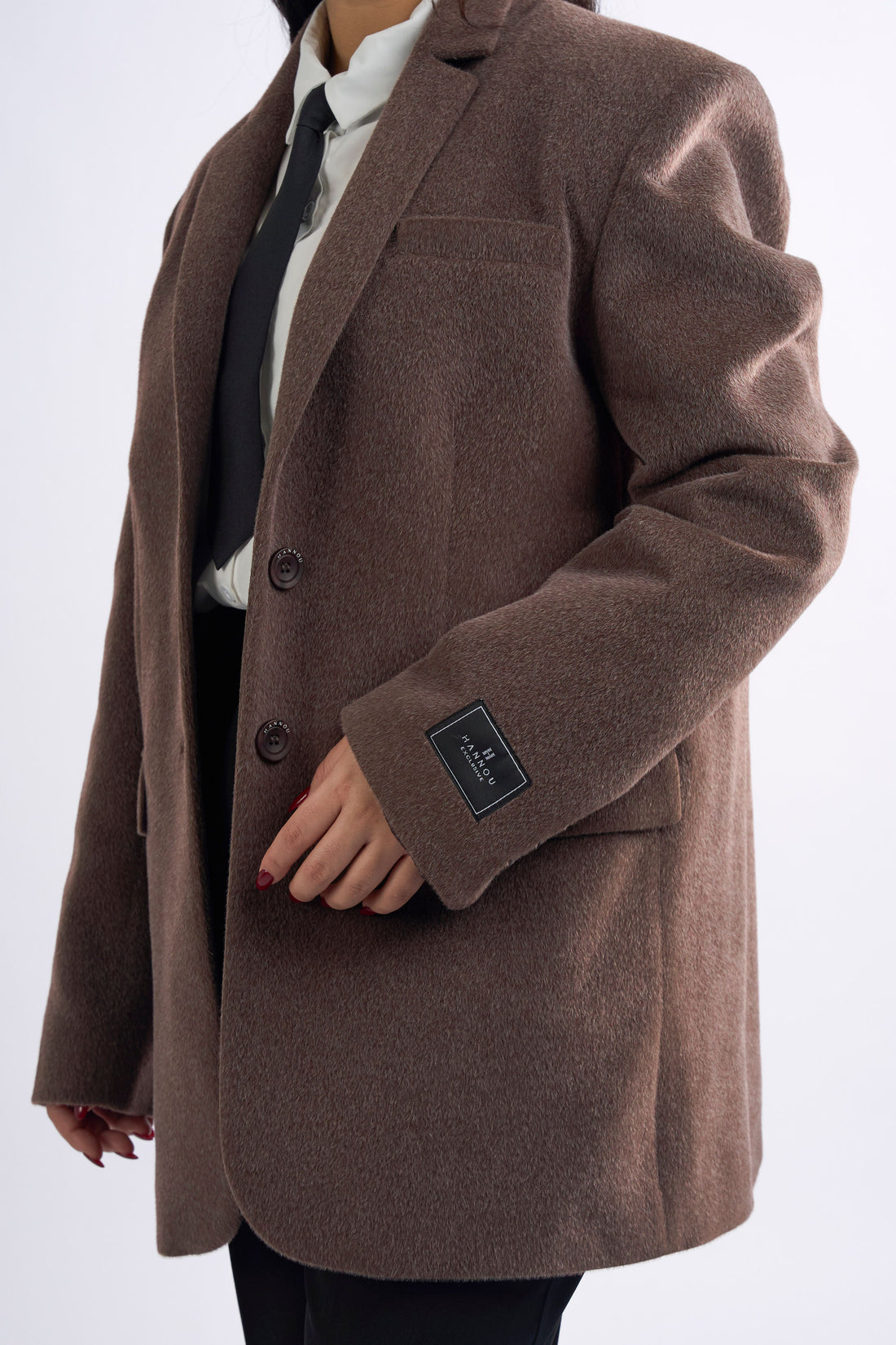 TEXTURED OVERSIZED BLAZER