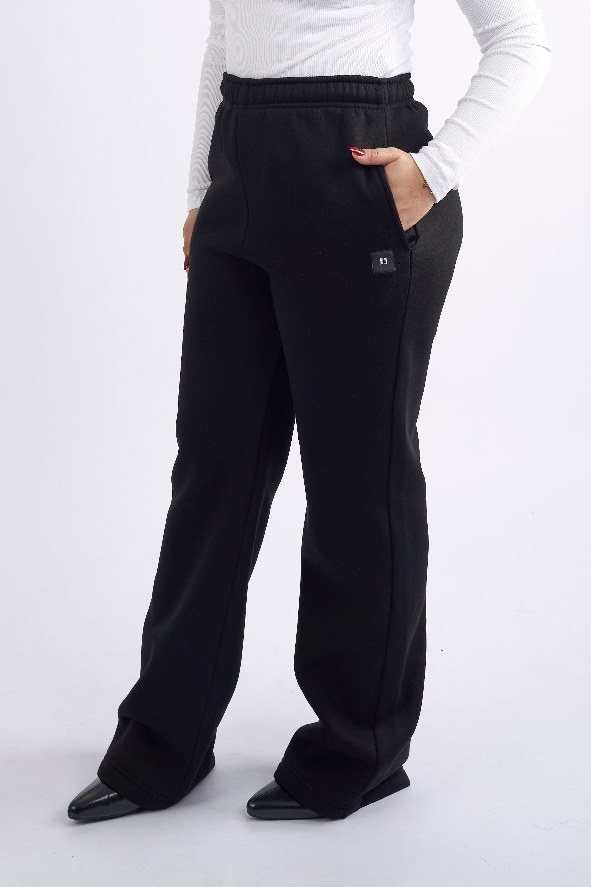 Soft Adjustable Pants - Black
