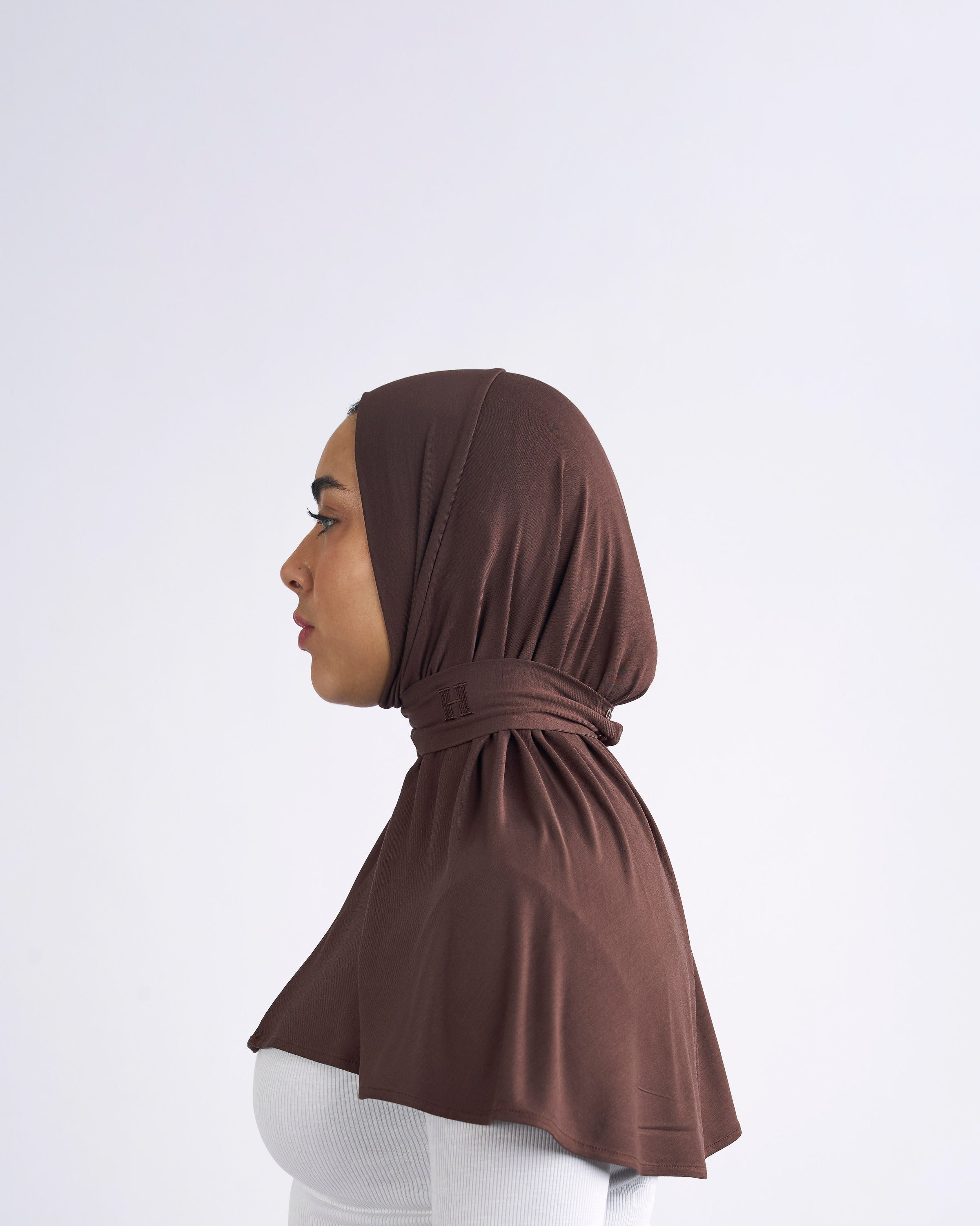 Bamboo Instant Scarf - Dark Brown