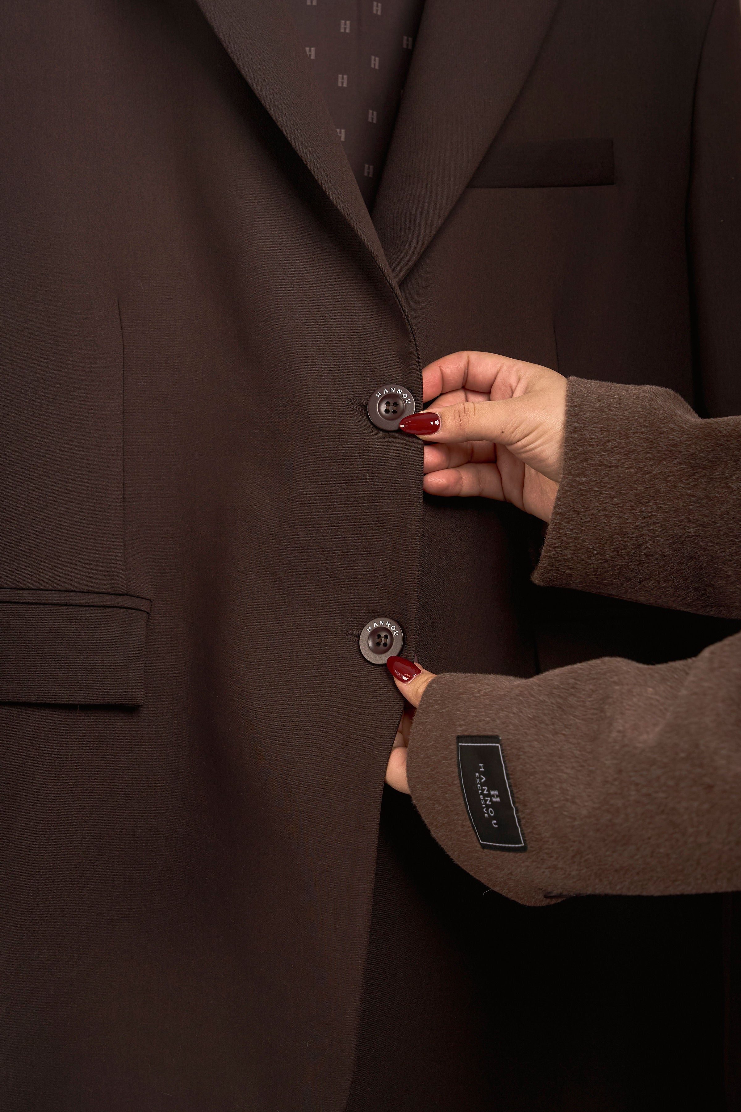 OVERSIZED BLAZER - BROWN