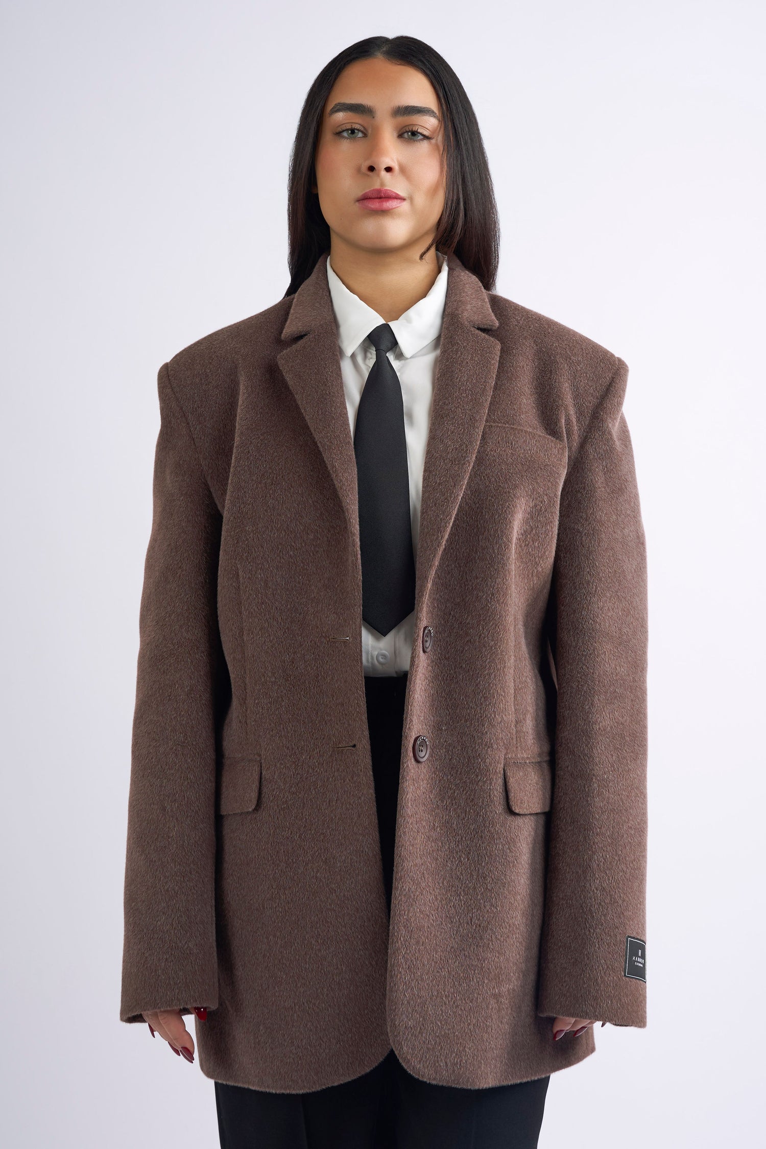 TEXTURED OVERSIZED BLAZER