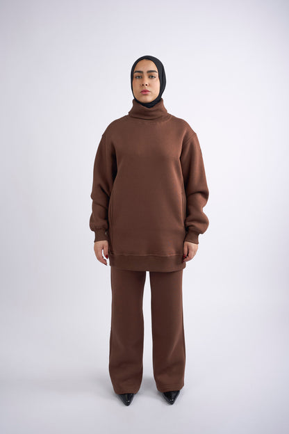 Soft Adjustable Pants - Brown
