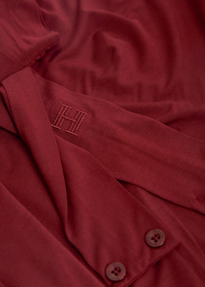 Bamboo Instant Scarf - Burgundy