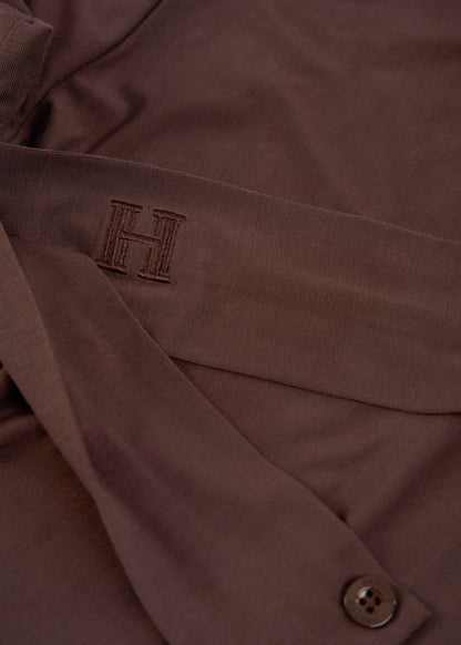 Bamboo Instant Scarf  - Dark Brown