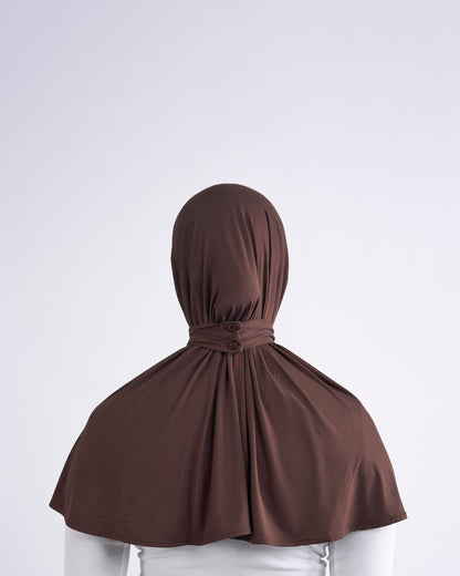 Bamboo Instant Scarf  - Dark Brown