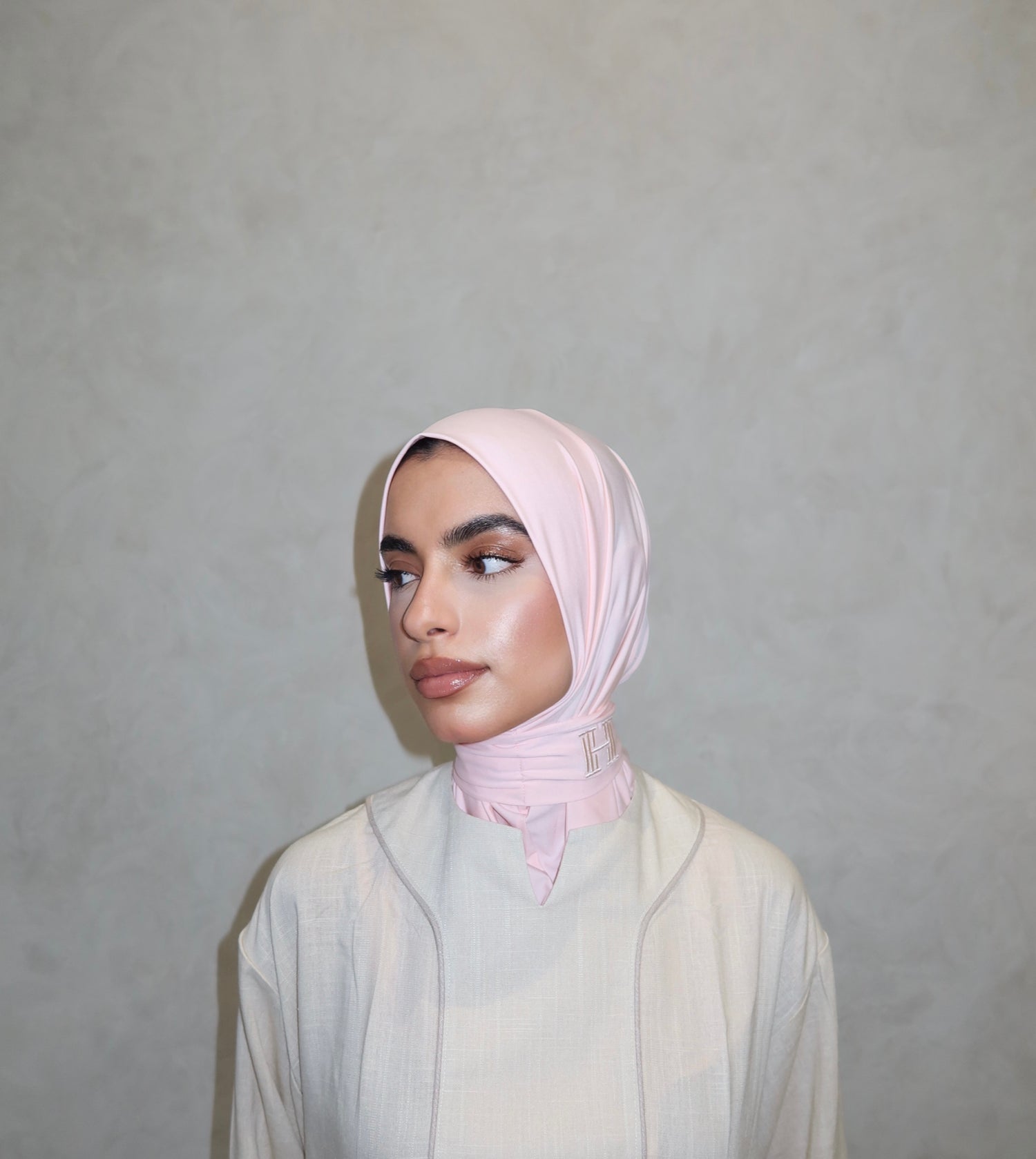 INSTANT SCARF LIGHT PINK