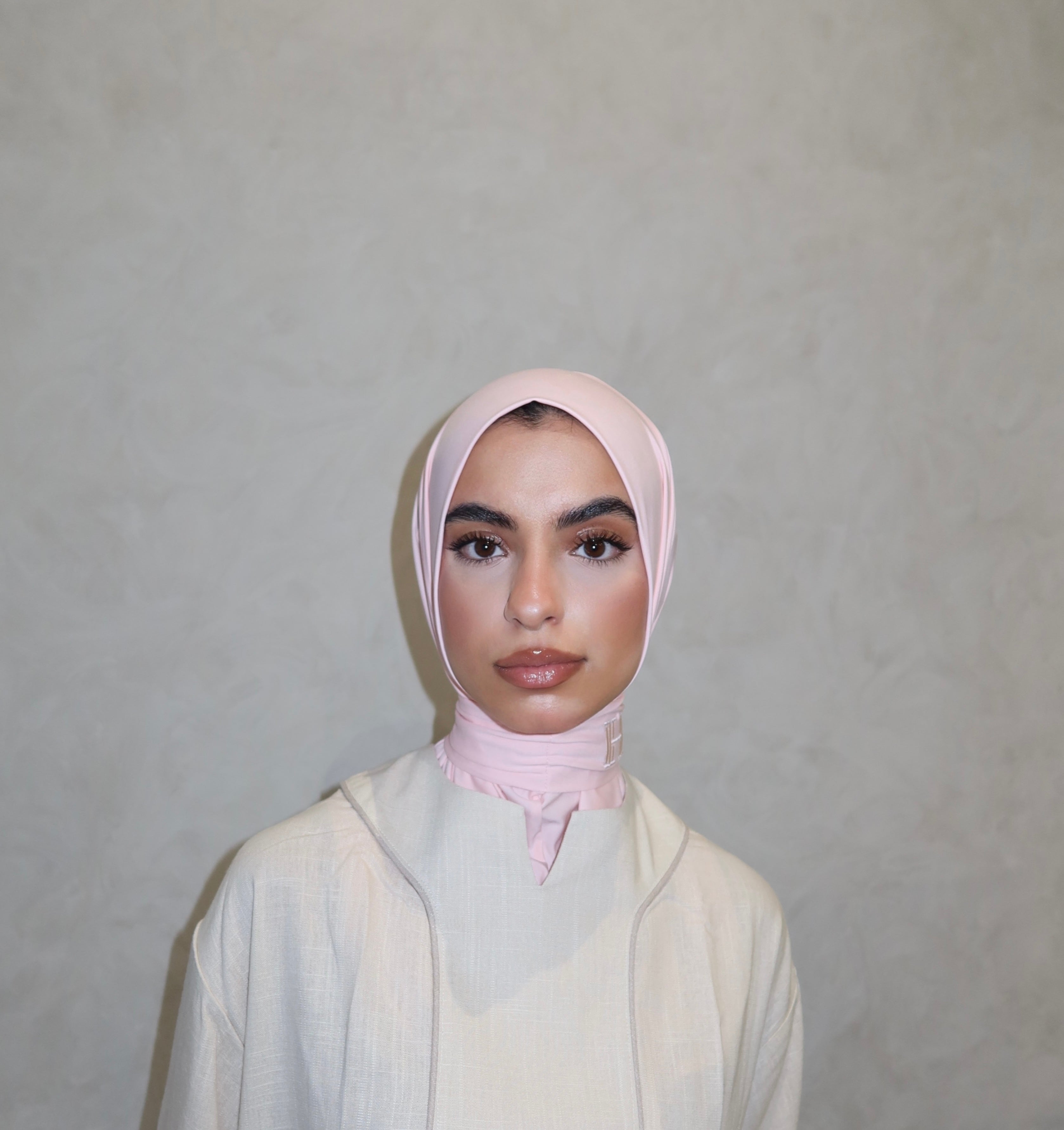 INSTANT SCARF LIGHT PINK
