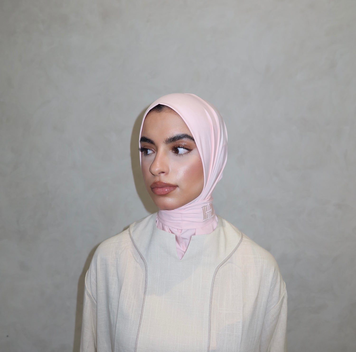 INSTANT SCARF LIGHT PINK